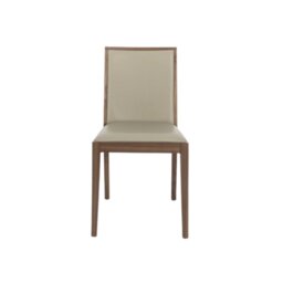 Rackhams Lotus Dining Chair - Walnut and stone - Pack of 2 - Walnut and stone