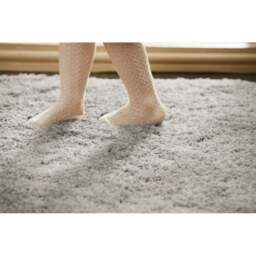 Rackhams Washable Ghost Grey Shaggy Rug - 140X200 cm - thumbnail 5