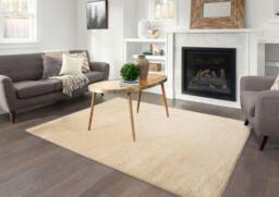 Rackhams Polyester Shaggy Rug - Light Beige - 80cm x 150cm (2.6ft x 5ft)