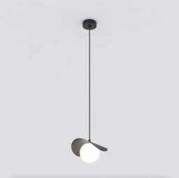 Rackhams RITUAL Pendant lamp 1 x G9 Black with White Shade - thumbnail 2