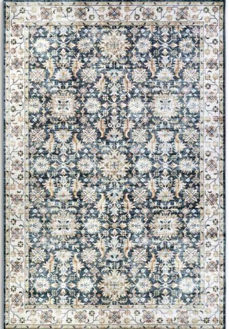 Rackhams Shortpile Rug Blue & Cream Saveh – Oriental Design - 120X160 cm - image 1