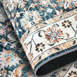Rackhams Shortpile Rug Blue & Cream Saveh – Oriental Design - 120X160 cm - thumbnail 3