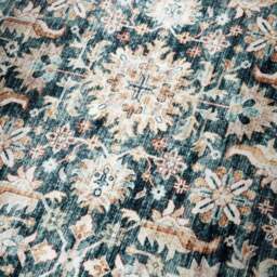 Rackhams Shortpile Rug Blue & Cream Saveh – Oriental Design - 120X160 cm - thumbnail 2