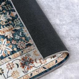 Rackhams Shortpile Rug Blue & Cream Saveh – Oriental Design - 120X160 cm - thumbnail 4