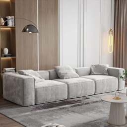Rackhams Yetta Three Seater, Four Seater Sofa, Corner Sofa, Grey Velvet - Others ( Contact Us ) - Three Seater 305cm - thumbnail 5