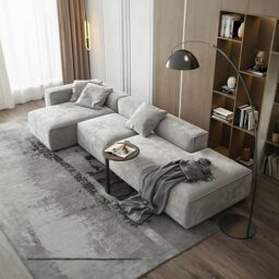 Rackhams Yetta Three Seater, Four Seater Sofa, Corner Sofa, Grey Velvet - Others ( Contact Us ) - Three Seater 305cm - thumbnail 2