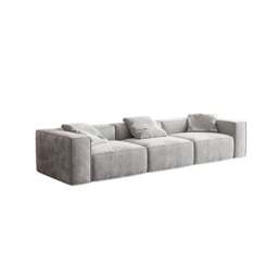 Rackhams Yetta Three Seater, Four Seater Sofa, Corner Sofa, Grey Velvet - Others ( Contact Us ) - Three Seater 305cm - thumbnail 1
