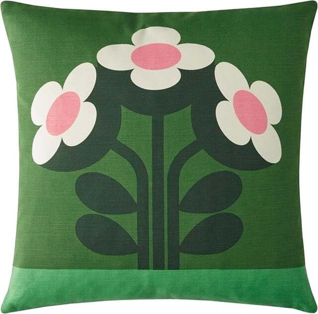 Rackhams Buttercup Pine Filled Cushion 45x45cm - Green - image 1