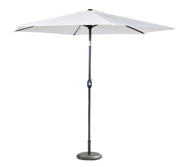 Rackhams 2.7m Round Garden Parasol - Ivory - image 1