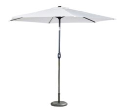 Rackhams 2.7m Round Garden Parasol - Ivory - thumbnail 2