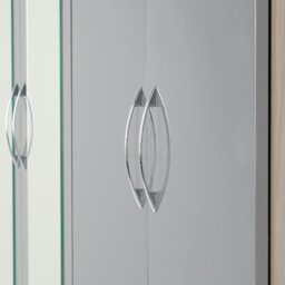 Rackhams Nevada 4 Door 2 Drawer Mirrored Wardrobe - White Gloss - thumbnail 6