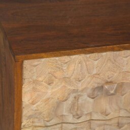 Rackhams Perdue Dakota Solid Mango Wood 2 Drawer Lamp Table - thumbnail 5
