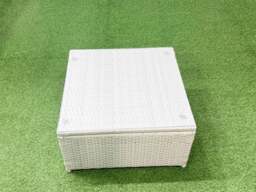 Rackhams Rattan Garden Outdoor Furniture Set 11 Seater Rattan Garden Sofa Set with 2 Armchairs 3 Footstools Light Grey Mixed - thumbnail 4
