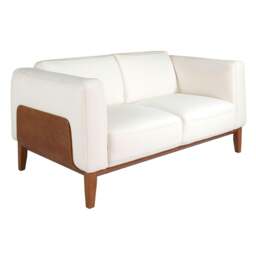 Rackhams White leather sofa 6115/6118 - 209 x 92 x 77 - 3 - thumbnail 3