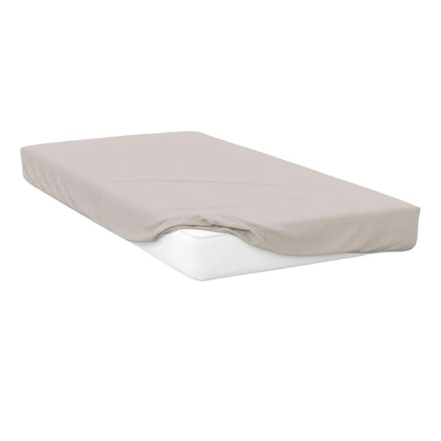 Rackhams 400 Thread Count Egyptian Cotton Fitted Sheet - Oyster - Oyster - Kingsize - 100% Egyptian Cotton - image 1