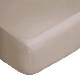 Rackhams 400 Thread Count Egyptian Cotton Fitted Sheet - Oyster - Oyster - Kingsize - 100% Egyptian Cotton - thumbnail 3