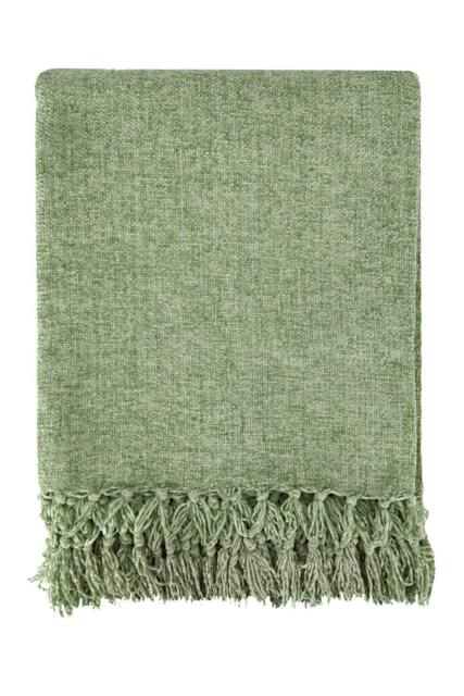 Rackhams Darcy Tassel Meadow Green Throw - 50x60 - image 1