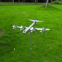 Rackhams Airplane-Shaped Garden Windmill Decoration - Style 3 - thumbnail 2
