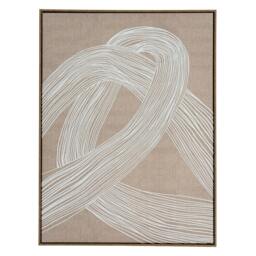 Rackhams Lunora Line Art Framed Canvas Print - Brown/White - One Size - Brown/White - 100% Mixed - thumbnail 1