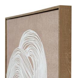 Rackhams Lunora Line Art Framed Canvas Print - Brown/White - One Size - Brown/White - 100% Mixed - thumbnail 4