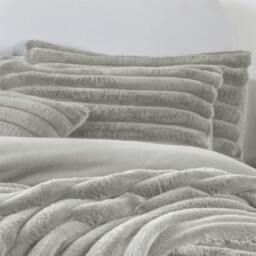 Rackhams Big Cord Teddy Silver Duvet Cover Set - Super King - thumbnail 6