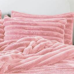 Rackhams Big Cord Teddy Blush Duvet Cover Set - Super King - thumbnail 4
