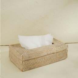 Rackhams Rectangular Tissue Holder - Wicker Rattan Tissue Box Cover - Dark Brown - thumbnail 3