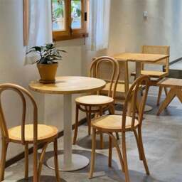 Rackhams Sonnet Dining Chair, Solid Wood - Black - Style B (With Rattan Seat) - Style B (With Rattan Seat) - thumbnail 6