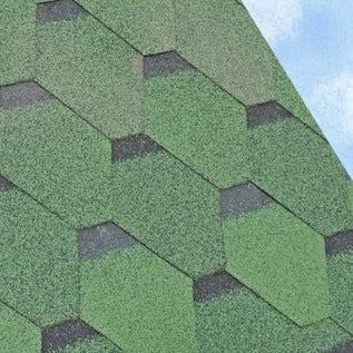 Rackhams Heavy Duty Timber Gazebo DIY Kit - Tanalised Feather Edge Timber - Felt Tile Roof - 3.6m - 4 post - 2.4m - Green Felt Tiles - image 1