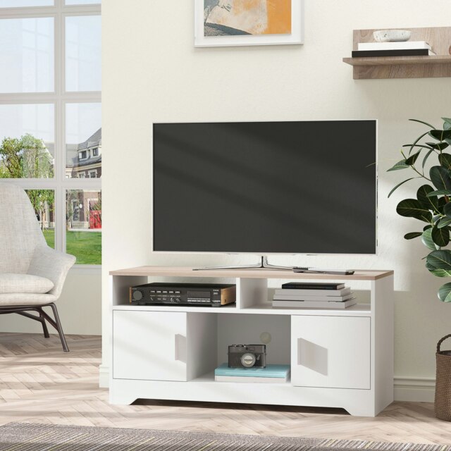 "Rackhams Home Office 42"" TV Stand Storage Unit w/ Cabinets Shelves Living Room" - image 1