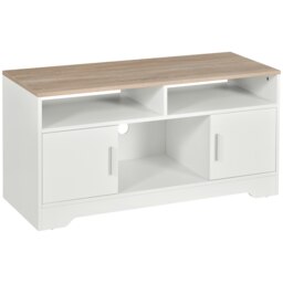 "Rackhams Home Office 42"" TV Stand Storage Unit w/ Cabinets Shelves Living Room" - thumbnail 2