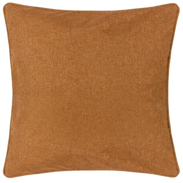 Rackhams Dawn Piping Detail Textured Cushion Cover - Brick - 45cm x 45cm - Brick - 100% Polyester - image 1