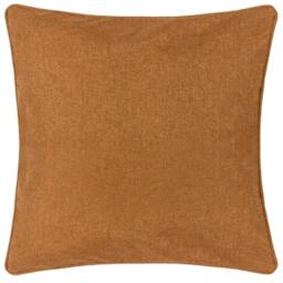 Rackhams Dawn Piping Detail Textured Cushion Cover - Brick - 45cm x 45cm - Brick - 100% Polyester - thumbnail 1