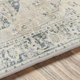 Rackhams Lillian-Washable Grey Blue Traditional Vintage Boho Rug - 160 x 213 cm - thumbnail 4