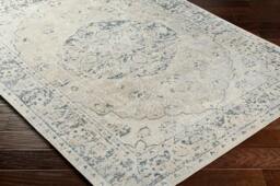 Rackhams Lillian-Washable Grey Blue Traditional Vintage Boho Rug - 160 x 213 cm - thumbnail 5