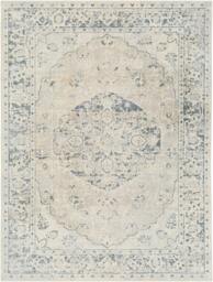 Rackhams Lillian-Washable Grey Blue Traditional Vintage Boho Rug - 160 x 213 cm - thumbnail 3