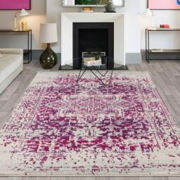 Rackhams Nova NV08 Antique Fuchsia Rug - 160x230cm - thumbnail 2