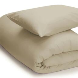 Rackhams Easycare Percale Duvet Cover - Mushroom - Kingsize - Mushroom - 50% Cotton/50% Polyester