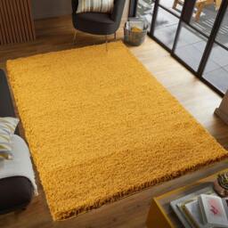Rackhams Shaggy Rug - Ochre - 120cm x 170cm (4ft x 5.5ft) - thumbnail 2
