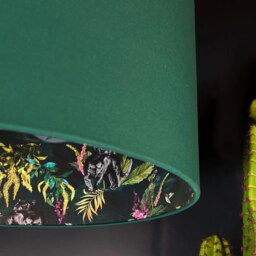 Rackhams Wild Wood Deadly Night Shade Silhouette Lampshade in Hunter - Ceiling Pendant / Arc Lamp - 45cm diameter x 25cm Height (18″ x 10″) - thumbnail 3