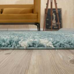 Rackhams Moroccan Duck Egg Blue Shaggy Rug - 1050 - 120X120 cm - thumbnail 6