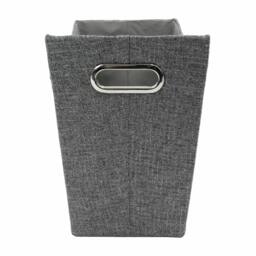 Rackhams Chroma Fabric Magazine Storage Holder for Living Room Organisation, Grey - thumbnail 4