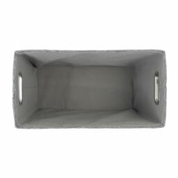 Rackhams Chroma Fabric Magazine Storage Holder for Living Room Organisation, Grey - thumbnail 5
