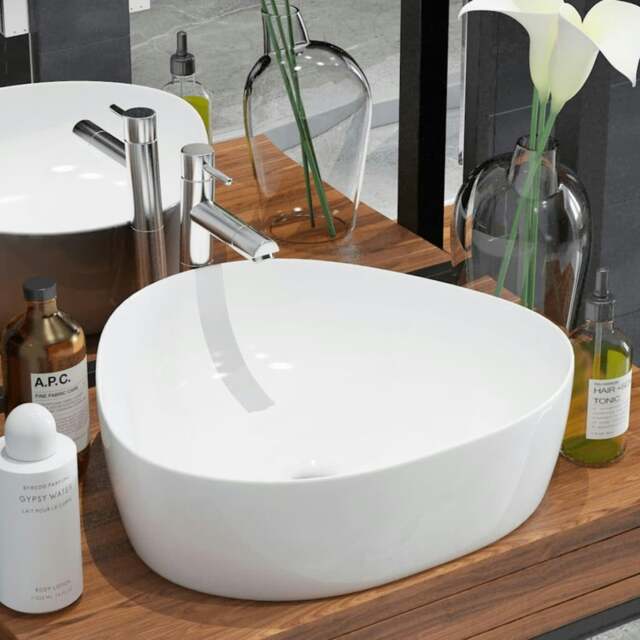Rackhams Basin Triangle Ceramic White 50.5x41x12 cm
