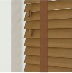 Rackhams Truffle Faux Wood Venetian Blinds with Tapes (130cm Drop) - 260cm - thumbnail 3