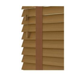 Rackhams Truffle Faux Wood Venetian Blinds with Tapes (130cm Drop) - 260cm - thumbnail 1
