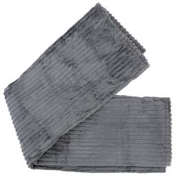 Rackhams Extra Thick Sculpted Blanket - Pale Grey - One Size - thumbnail 1