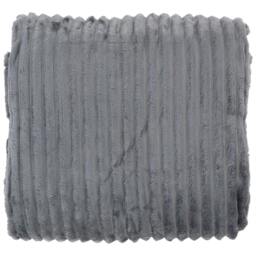 Rackhams Extra Thick Sculpted Blanket - Pale Grey - One Size - thumbnail 2