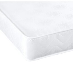 Rackhams Daisy Dual-Sided Sprung Mattress - 18cm Deep Breathable Damask Fabric - White - 1 - 3ft Single Mattress (90cm x 190cm) - thumbnail 2