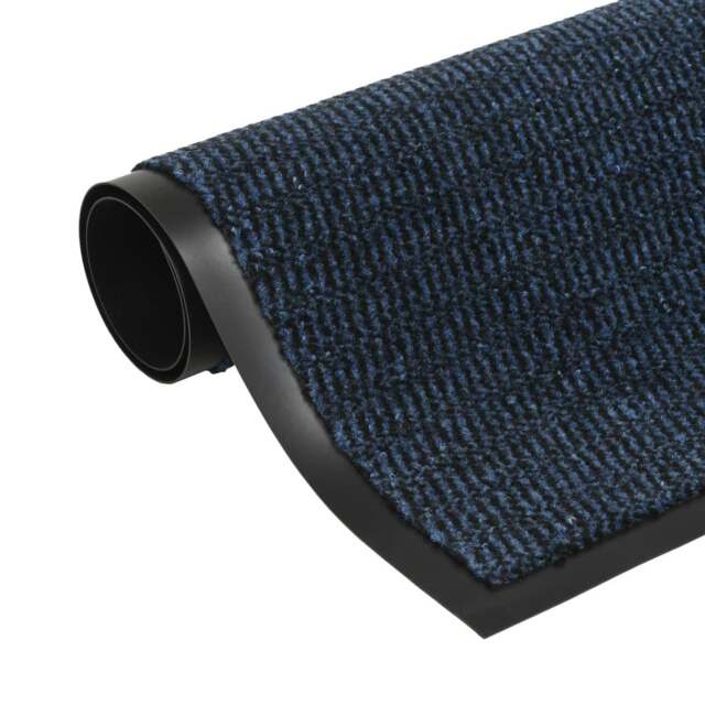 Rackhams Dust Control Mat Rectangular Tufted 90x150 cm Blue